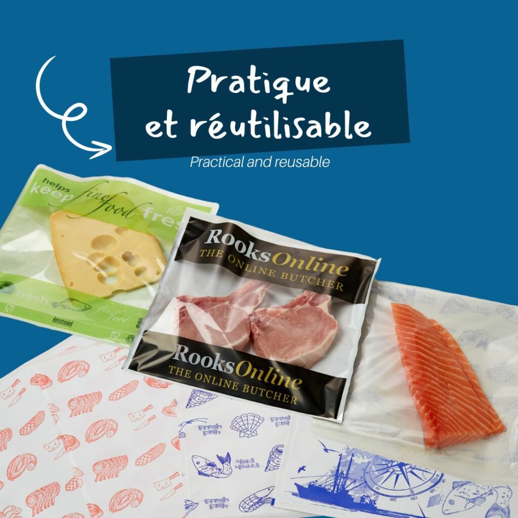 NOVAFOOD est notre emballage à fermeture adhésive 100 % étanche,